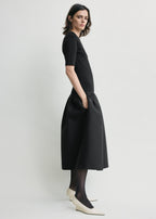 Twinflower tee dress black petite