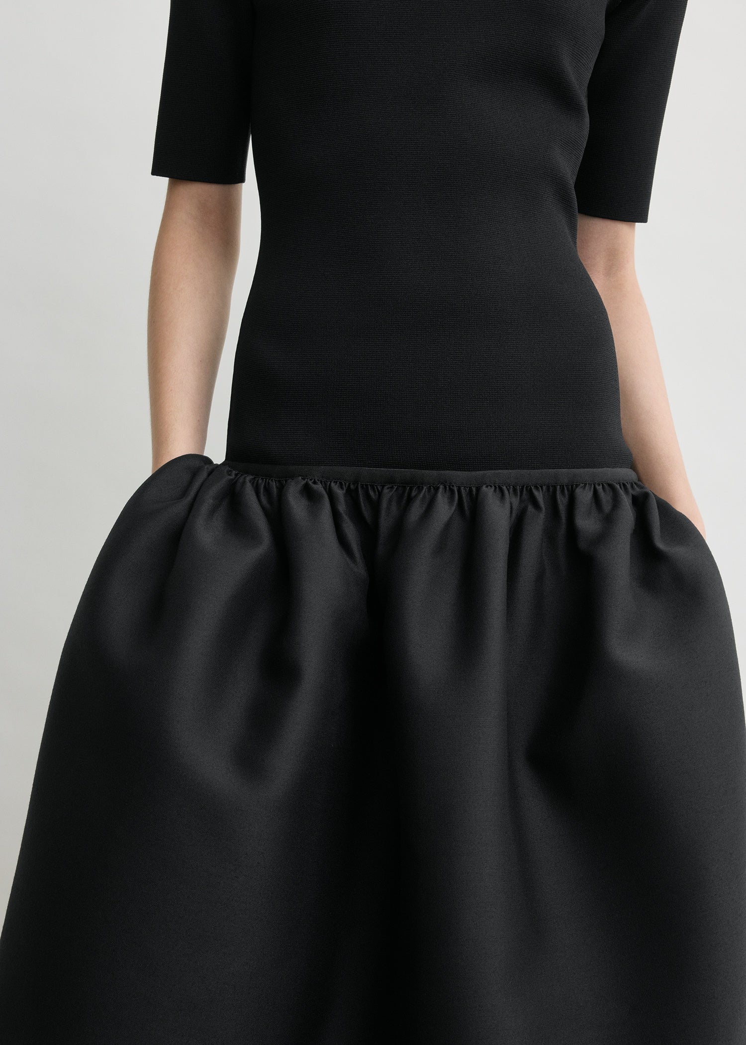 Twinflower tee dress black petite