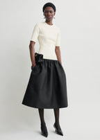 Twinflower tee dress ecru petite