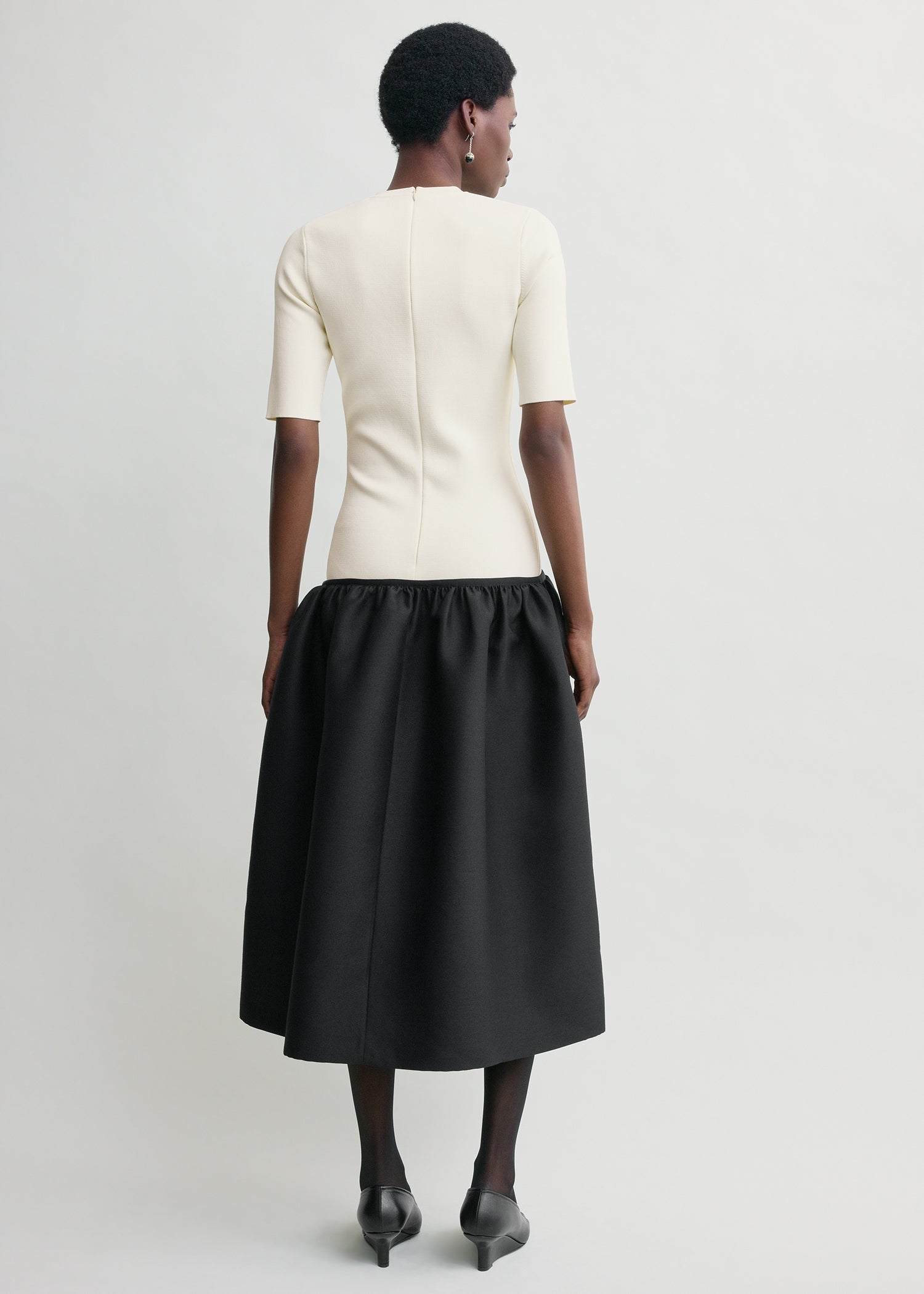 Twinflower tee dress ecru petite