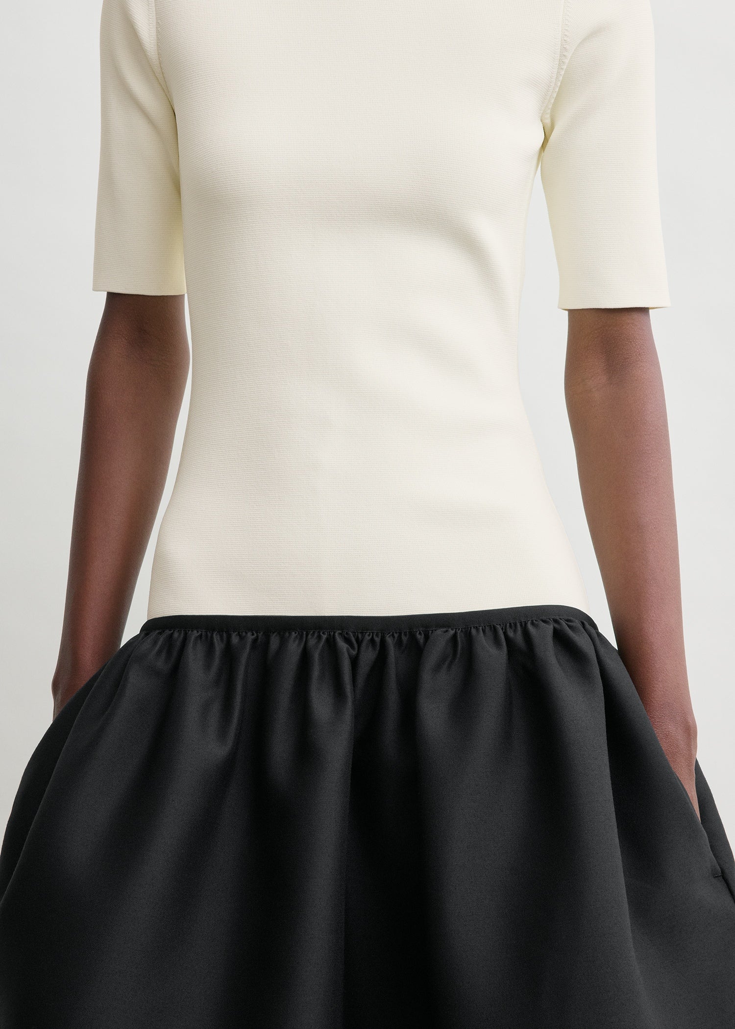 Twinflower tee dress ecru petite