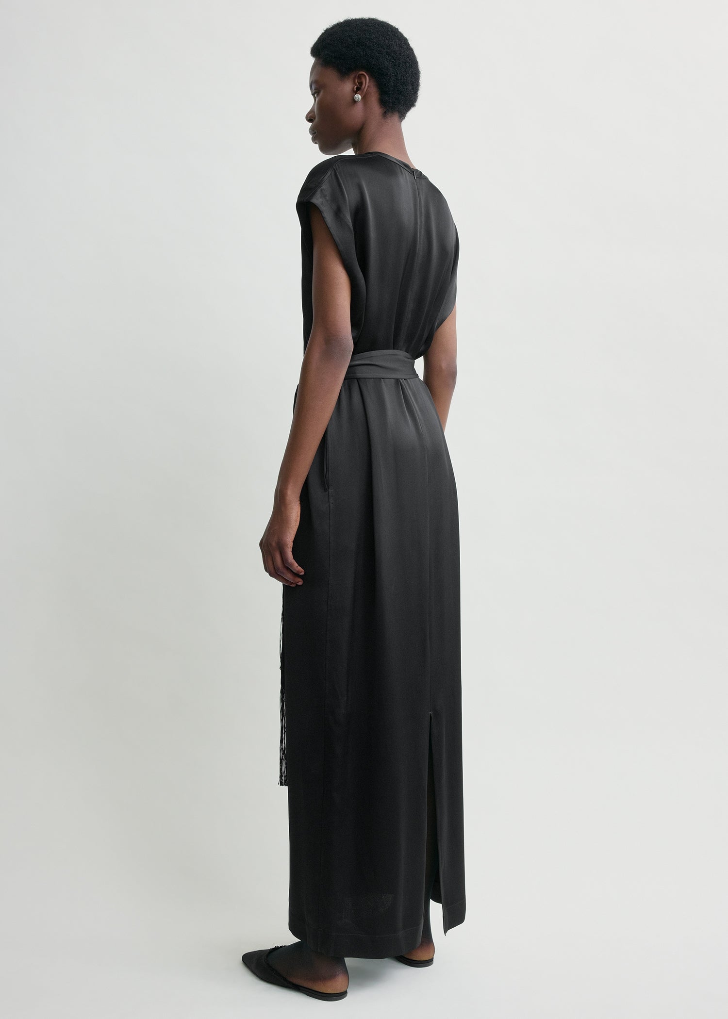 TOTEME - Crew satin dress Black - 34 - Women TOTEME - Crew satin dress Black - 34 - Women