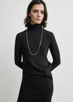 Long twist dress black