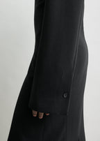 Tailored slouch dress black
