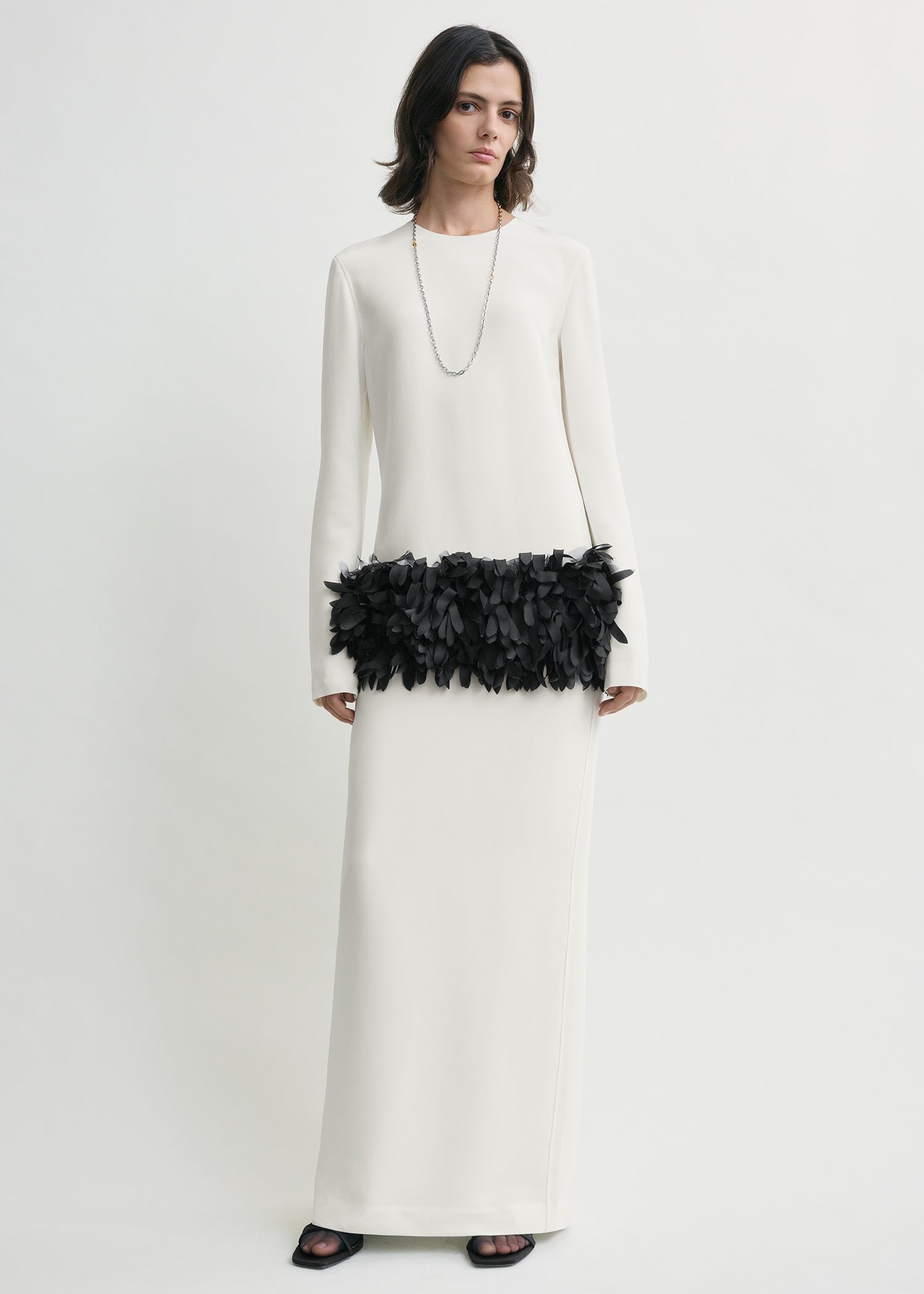 Petal dress off-white