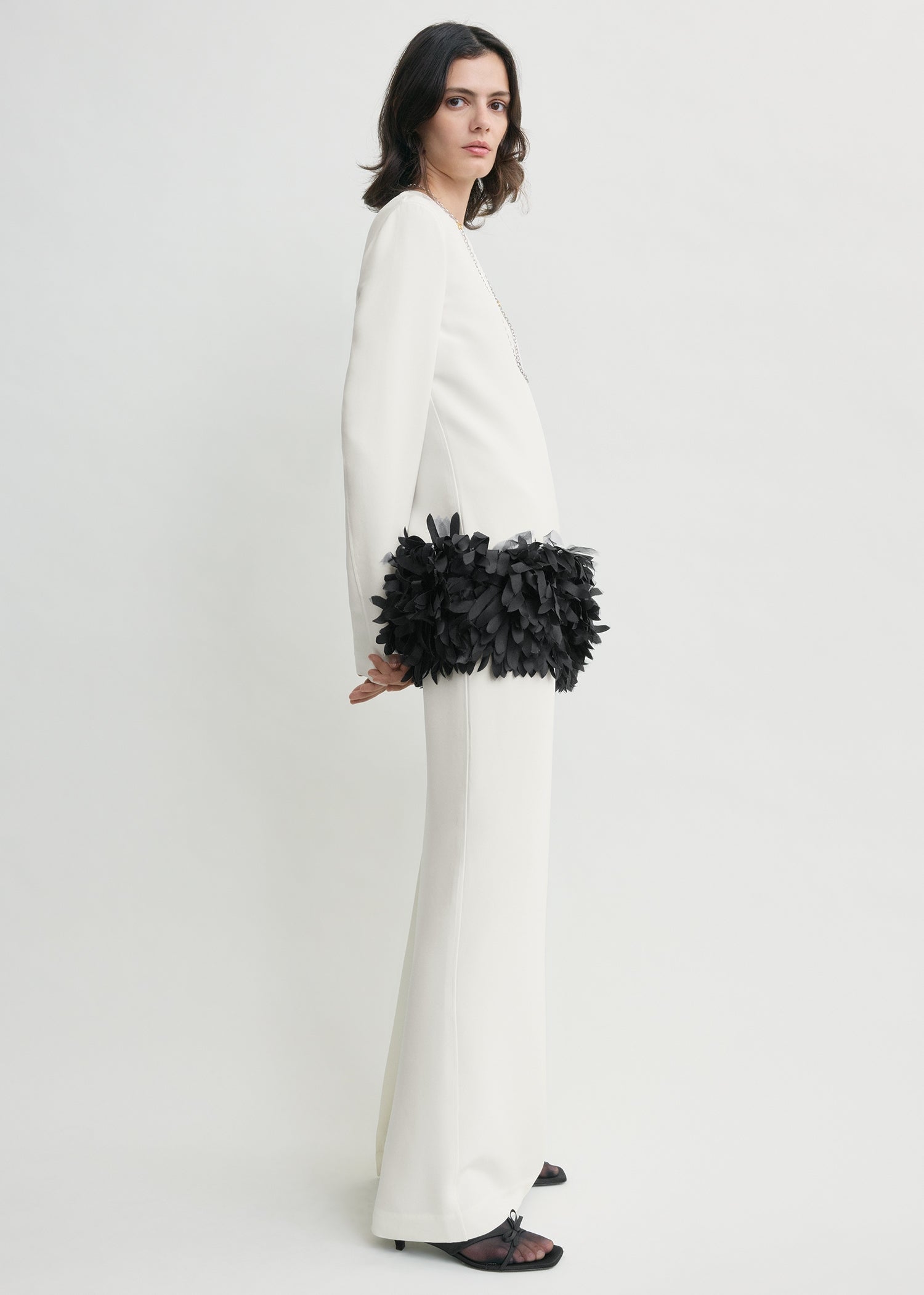 Petal dress off-white