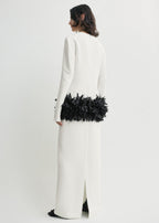 Petal dress off-white