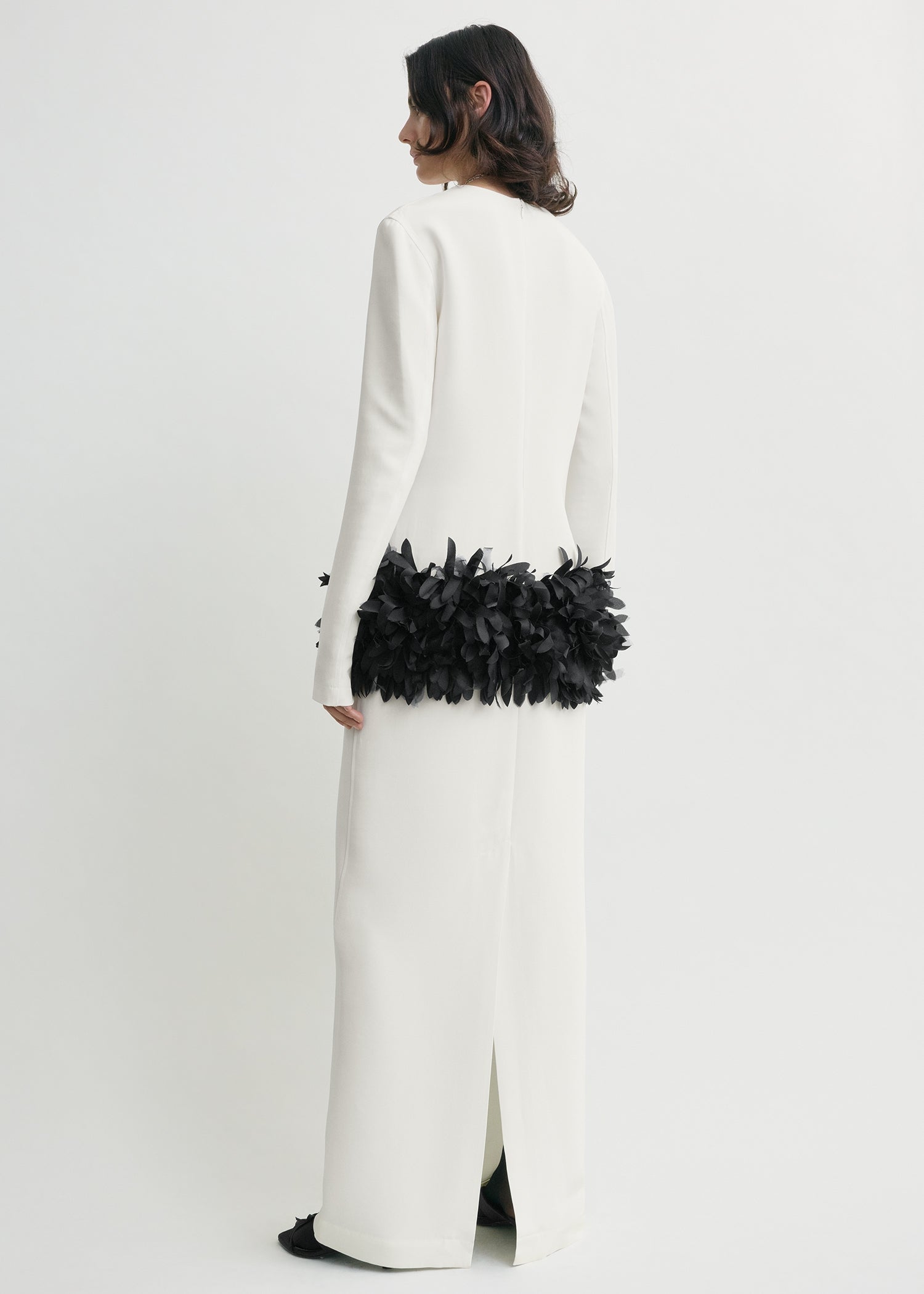 Petal dress off-white