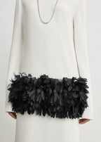 Petal dress off-white