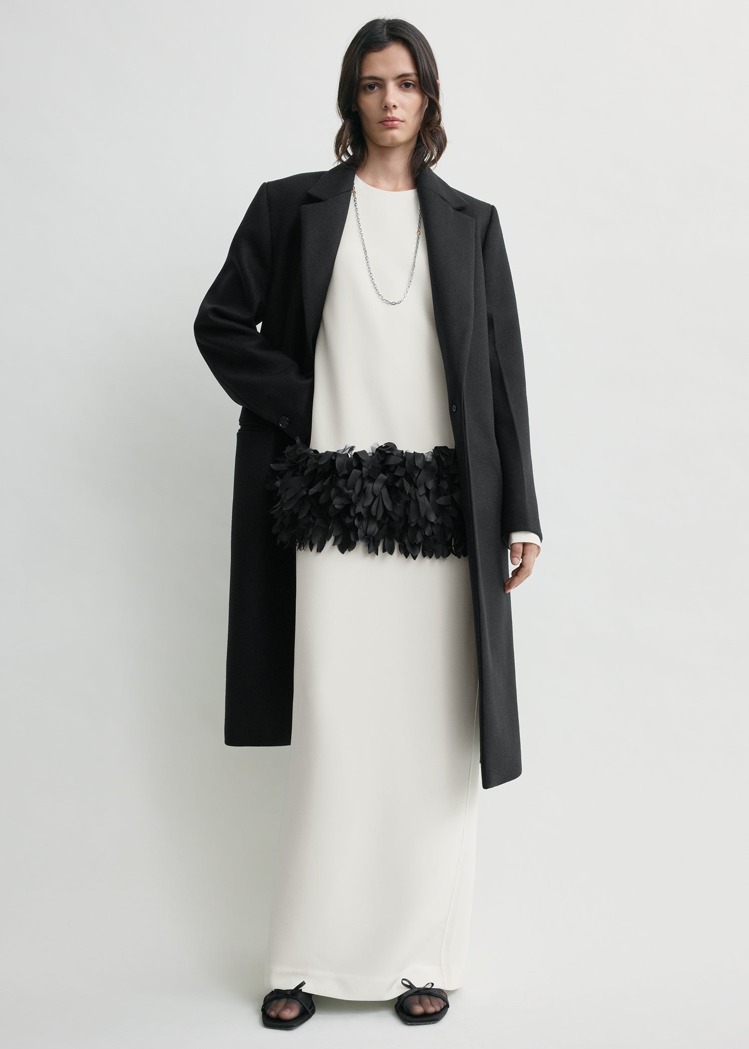 Petal dress off-white