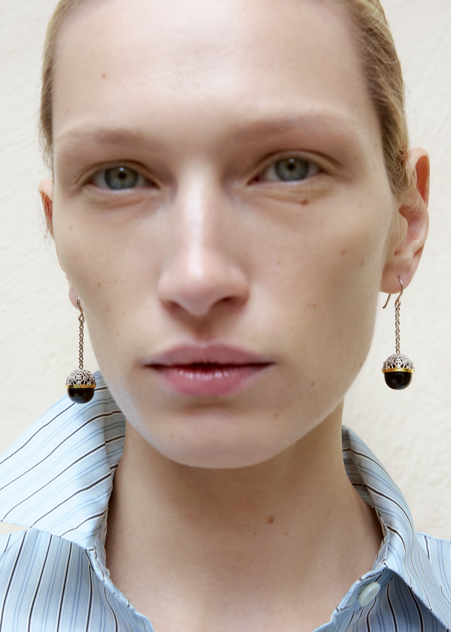 Diamond lace drops silver