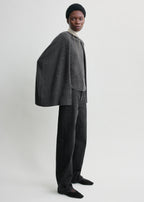 Crew cape knit dark grey