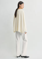 Crew cape knit ecru