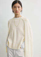 Crew cape knit ecru