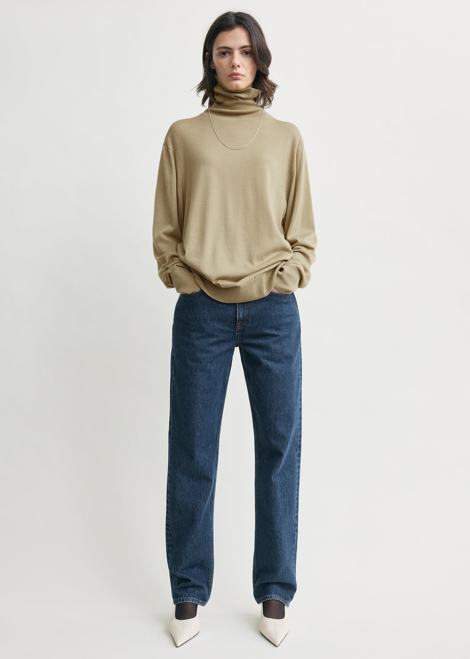 Merino turtleneck desert