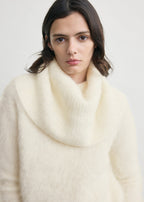 Funnel alpaca-blend knit milk