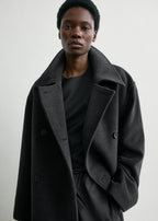 Shield coat charcoal petite