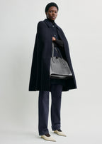 Cape coat navy petite