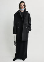 Broad peacoat black