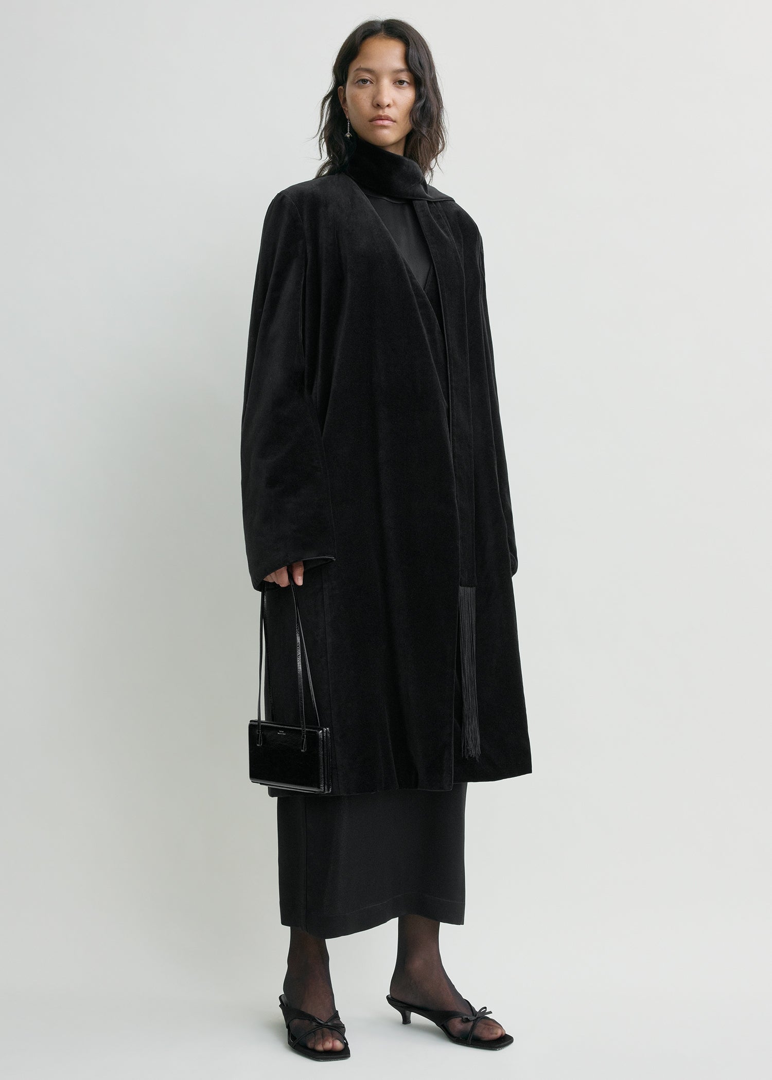 Smoking coat black