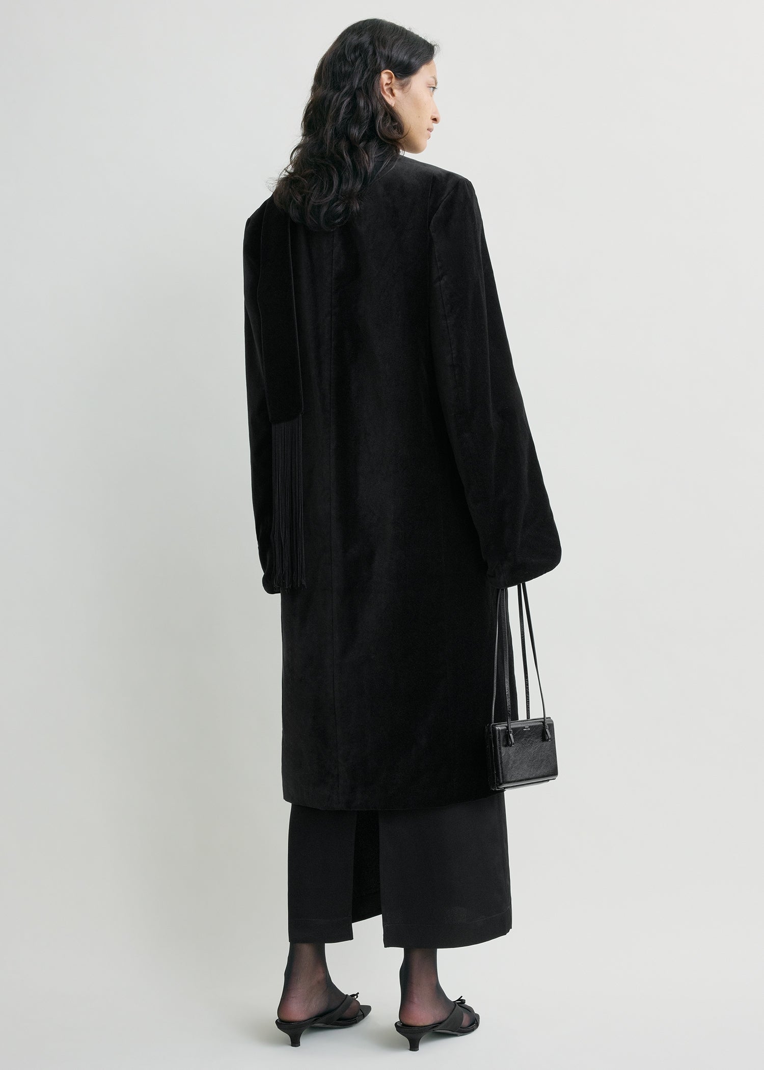 Smoking coat black