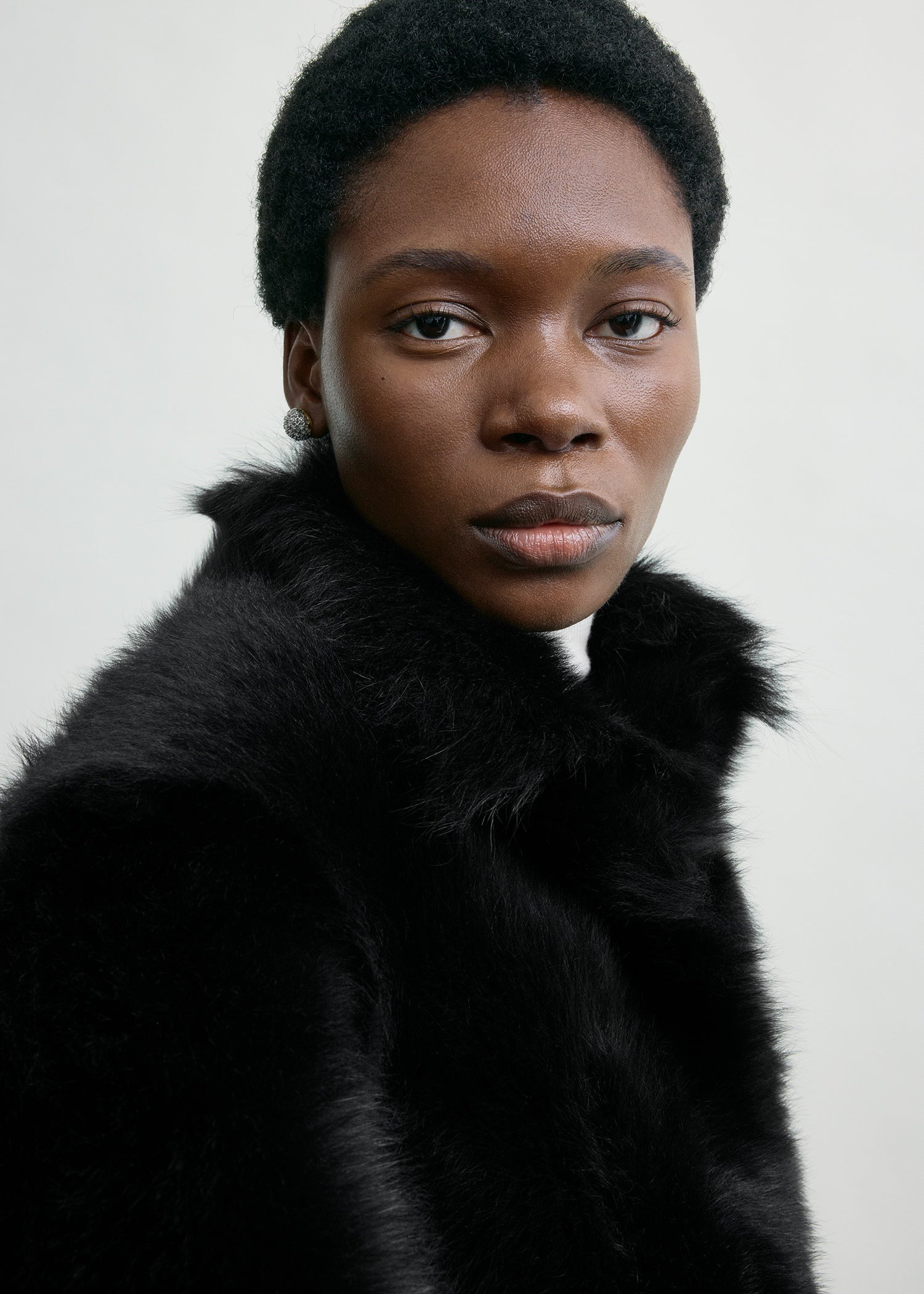 Silky shearling jacket black – TOTEME