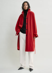Light spring trench poppy