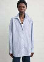 Classic stripe shirt ice/azure