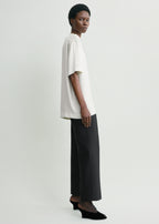 Satin tee white