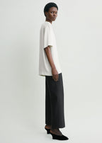 Satin tee white