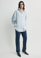 Oversized striped shirt ice/white petite