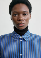 Oversized striped shirt blue/navy