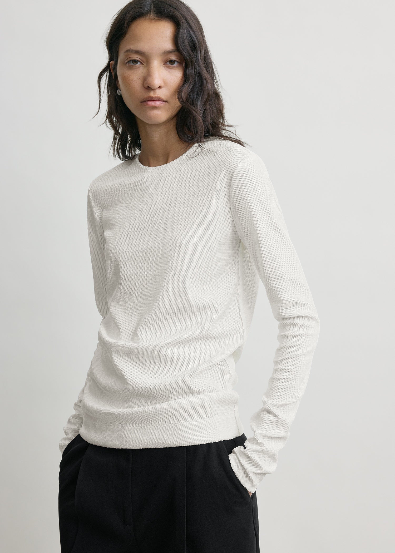 Sequin top white – TOTEME