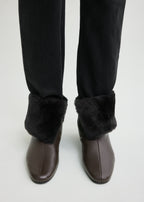 Downtown shearling boots brown