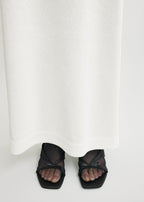 Bow satin sandals black