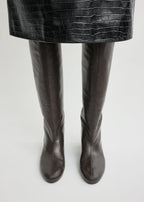 Downtown nappa knee-high boots brown