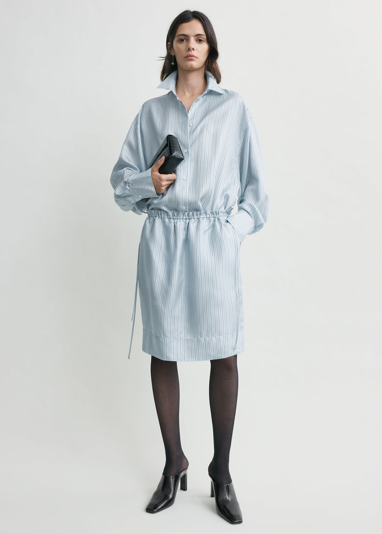 Striped mini skirt ice/white