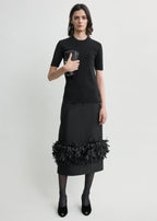 Petal skirt black
