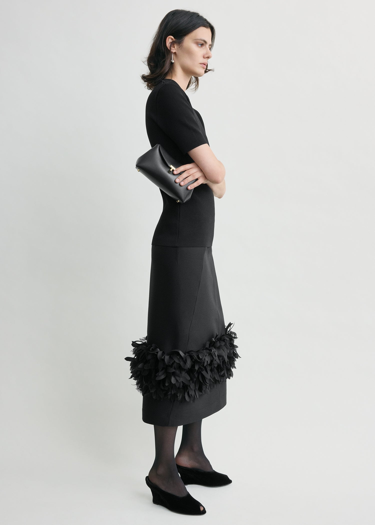 Petal skirt black