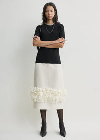 Petal skirt ecru