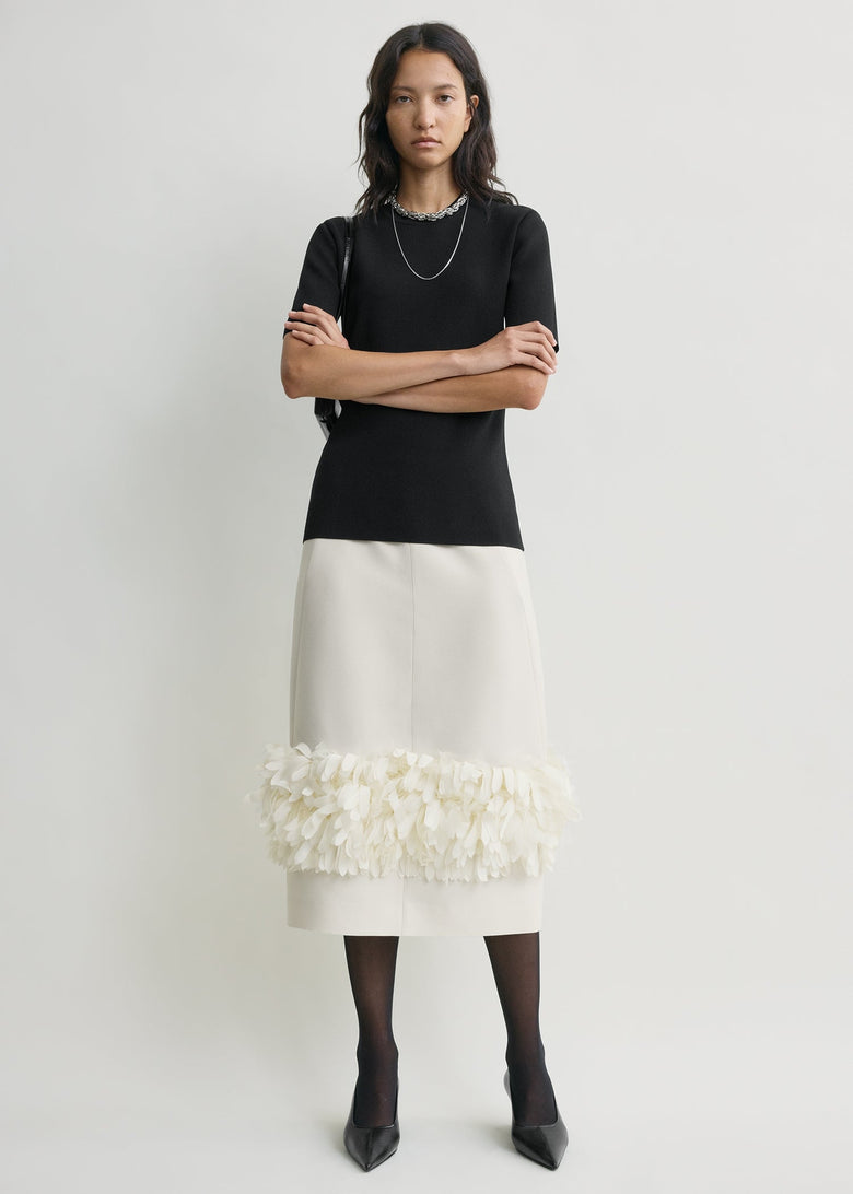 Petal skirt ecru