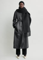 Fuzzy scarf black