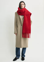 Fuzzy scarf red