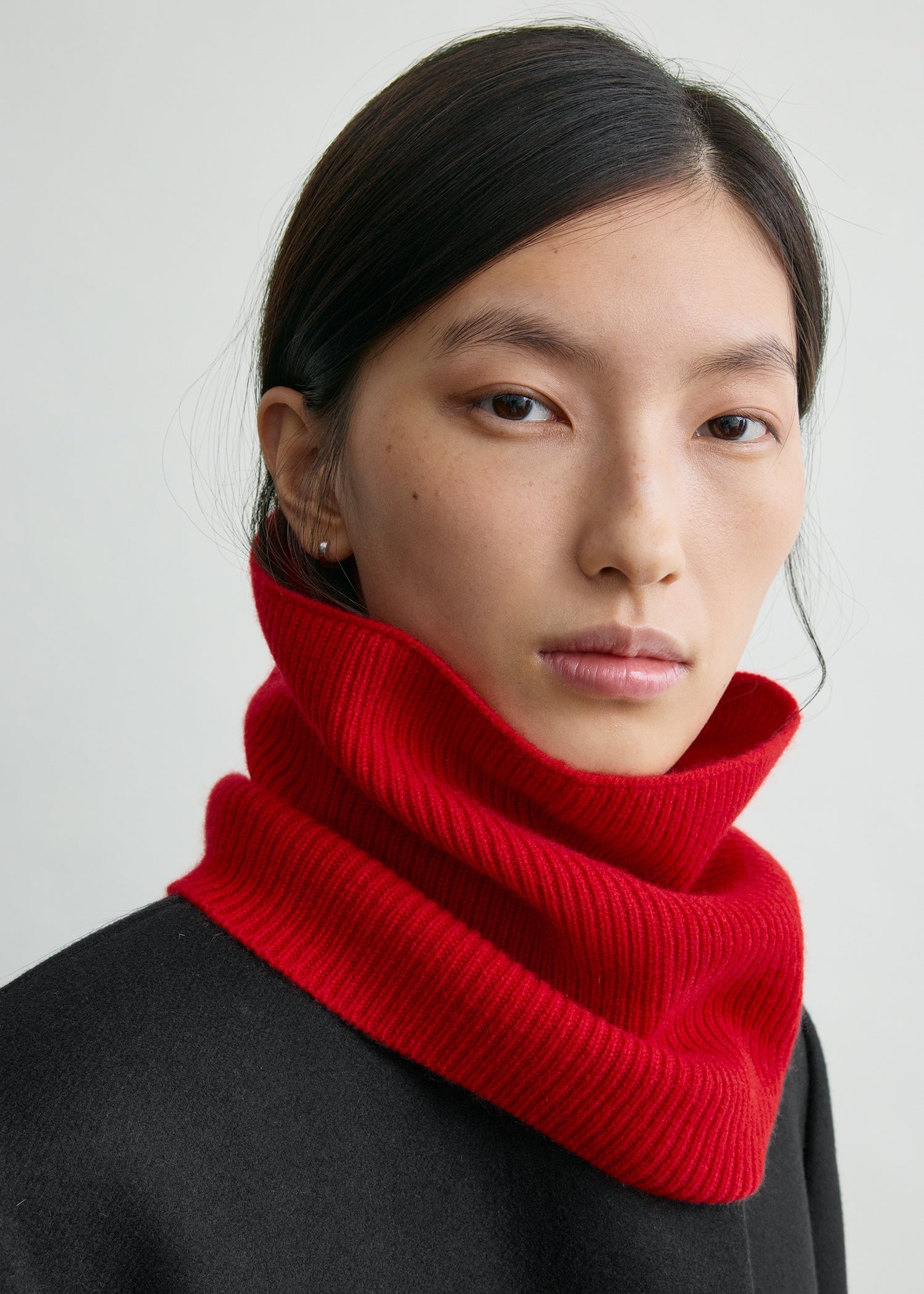 Cashmere neck warmer poppy