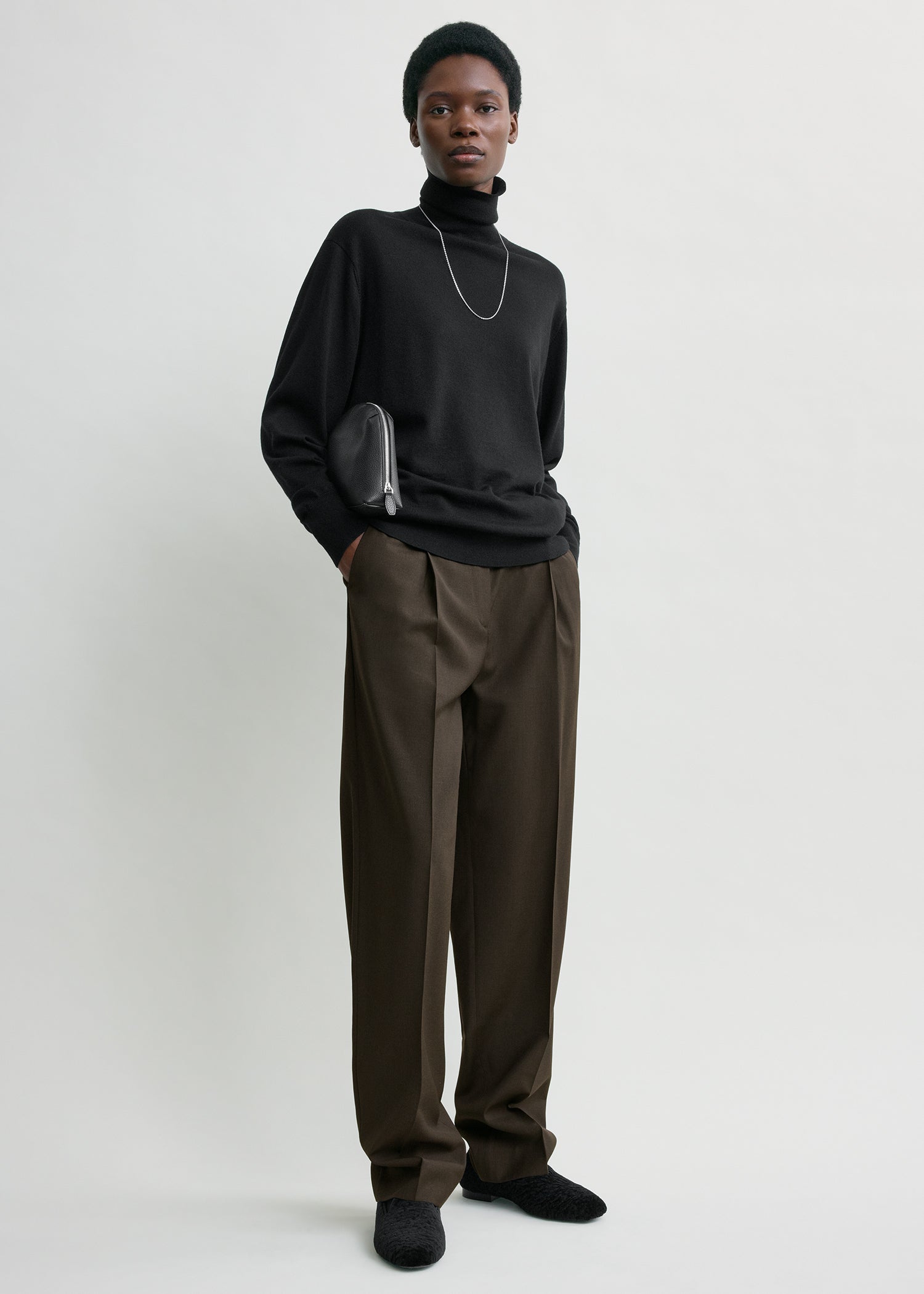 Pleat trousers pepper