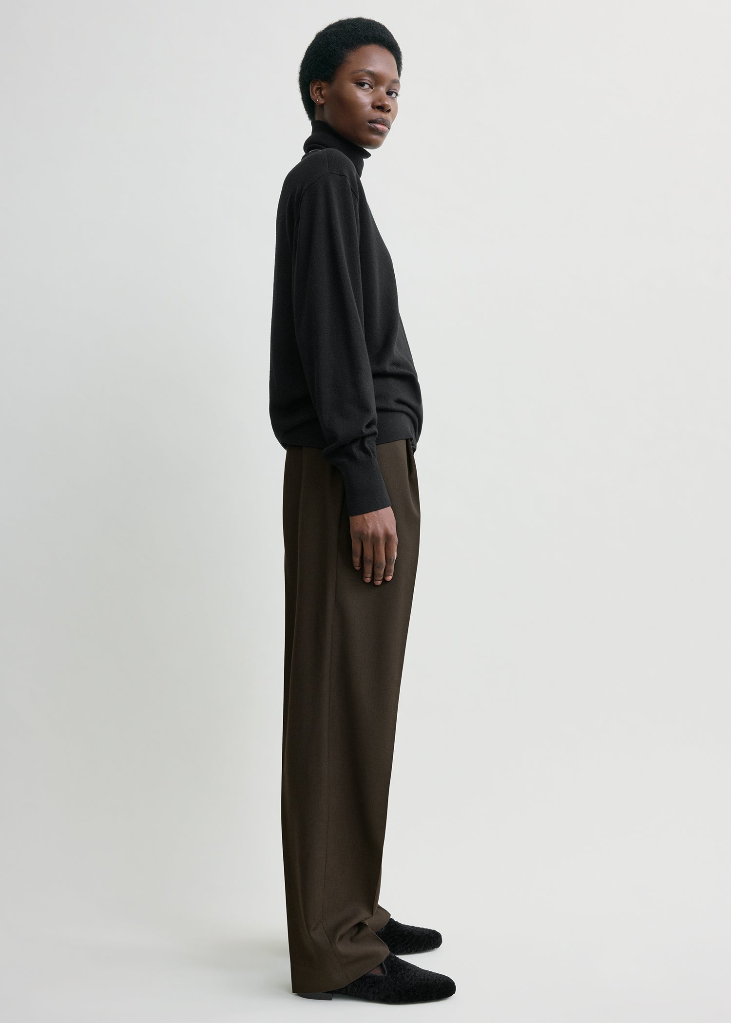 Pleat trousers pepper