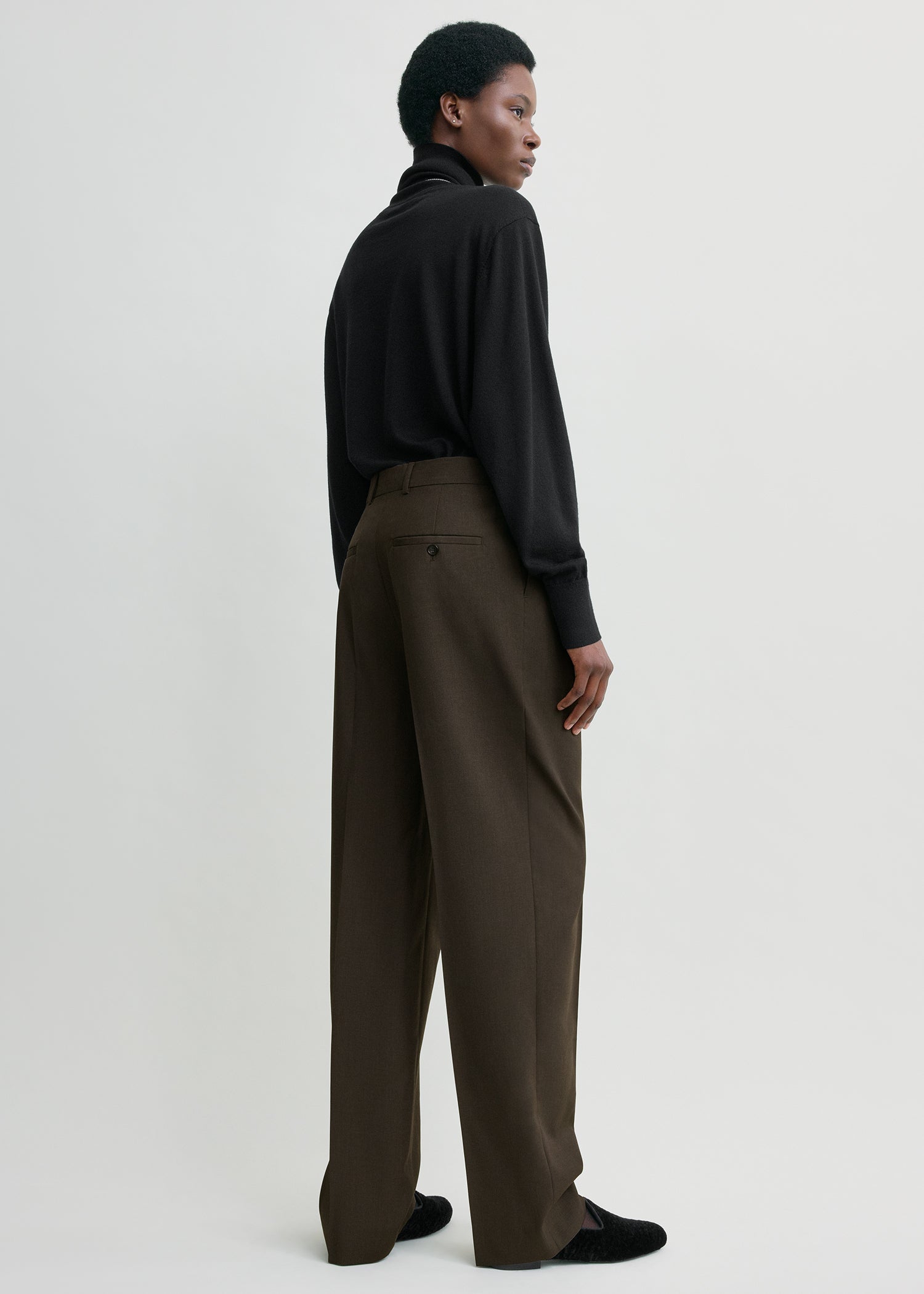 Pleat trousers pepper
