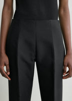 Slim evening trousers black