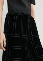 Monogram devoré pj bottoms black