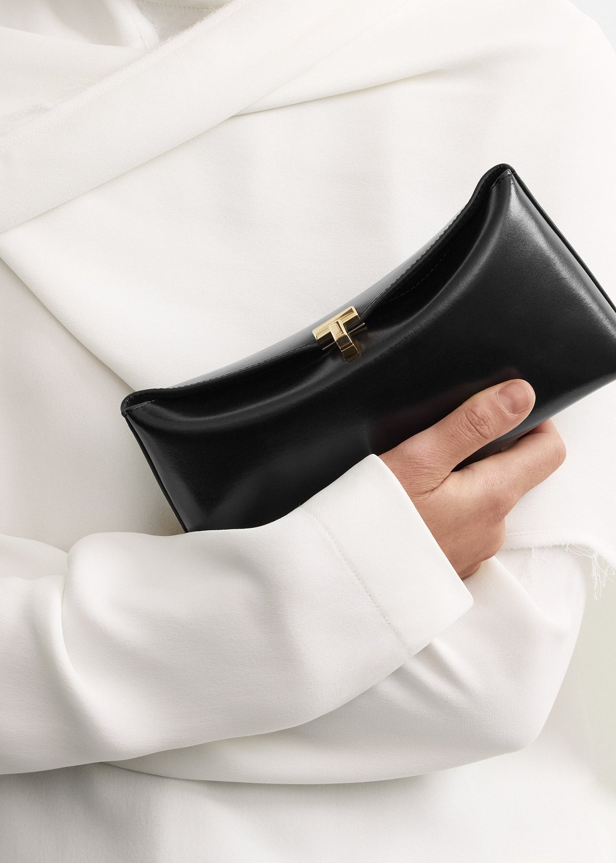 T-lock leather slim black